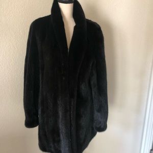 Female Ranch Black Mink Stroller 34” Fur